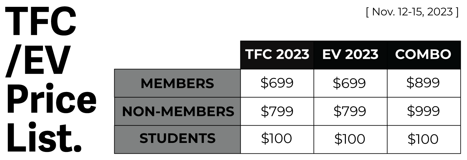 TFC_EV Registration Fees